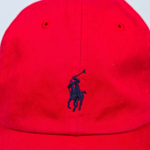 Red Ralph Lauren Polo Baseball Style Hat Cap | Vintage Clothing Accessories - Picture 2 of 5